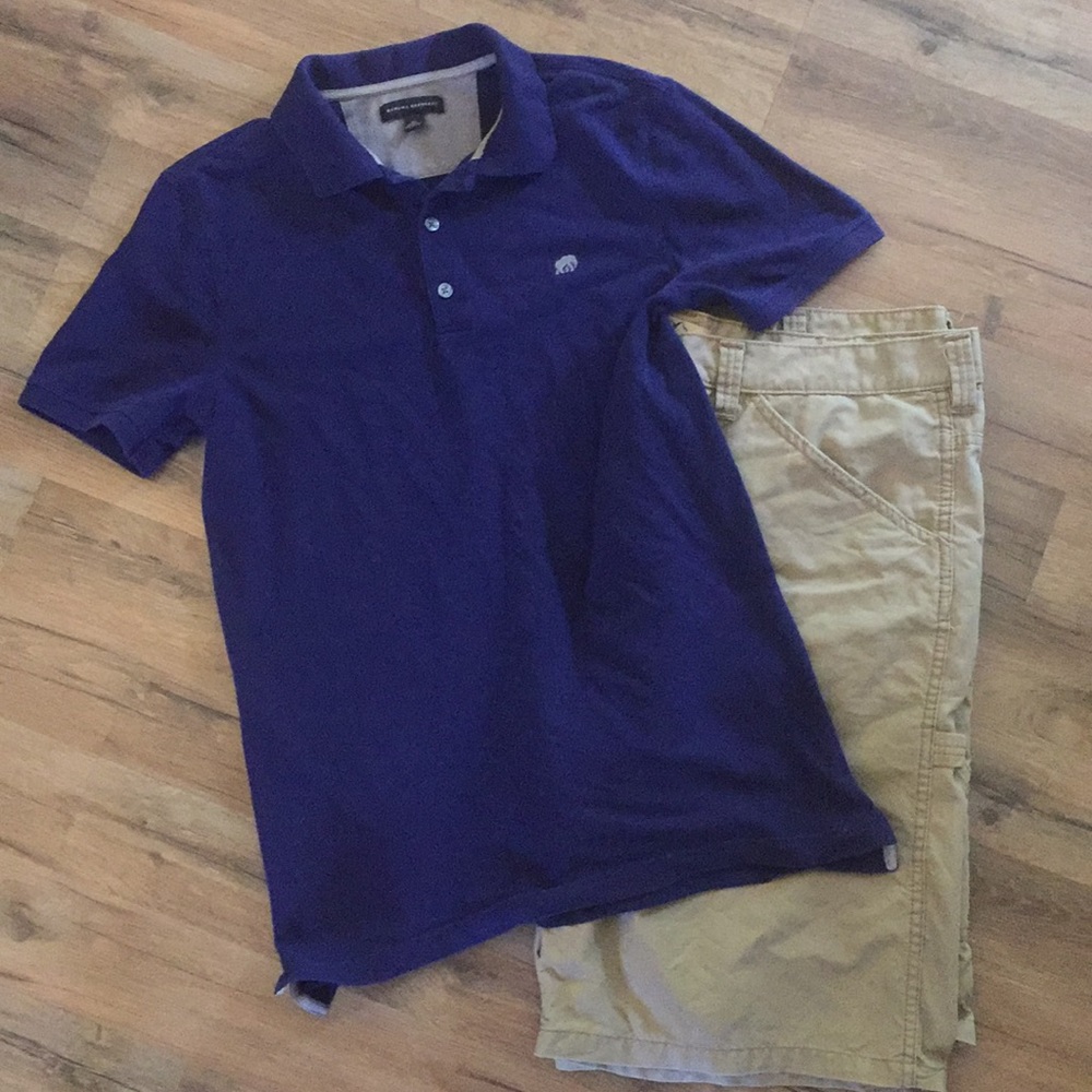 Banana Republic Men's Navy Blue Polo Golf Shirt